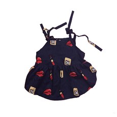 BK 寵物狗濃妝風短裙, 黑色, 1個