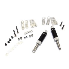 hot-racing 黑色內部彈簧空氣沖擊 70mm 1PR 套組, BK, 1套