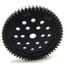 핫레이싱 32p Steel 55t Spur Gear SC10 Gt2, BK, 1개