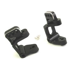 hot-racing 黑色鋁製前（25 度）腳輪塊 1PR 組, BK, 1套