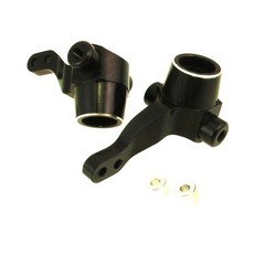 hot-racing 黑色鋁製轉向節 1PR 4p 套組, BK, 1套