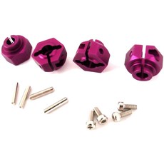 핫레이싱 Purple alum. 12mm hex Wheels hub mt2 4p set, P, 1세트