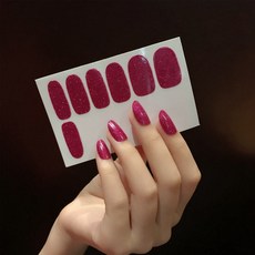 ARYKO 素色閃亮指甲貼, QB424, 5入