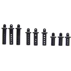 hot-racing 黑色鋁製車身柱分機套件 9 件套, BK, 1套