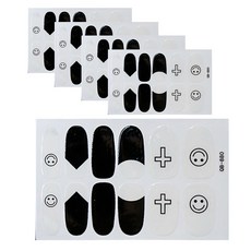 아리코 네일 스마일 스위트 손톱 스티커, QB880, 5개입