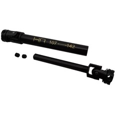hot-racing 鋼製中心 U 型接頭驅動軸 107-142mm 套組, BK, 1套