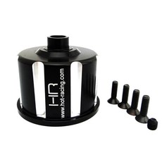 hot-racing 鋁製差速器外殼 6p 套組, BK, 1套