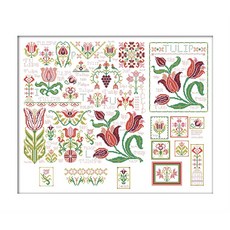 zkf十字繡DIY包套組鬱金香夢ZKF449, 混色, 1套