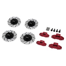 hot-racing TRF10P202 鋁製剎車盤紅色卡鉗，帶 +2mm 六角, R, 4套