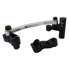 hot-racing LTN4801 鋁製曲柄轉向, BK, 1套