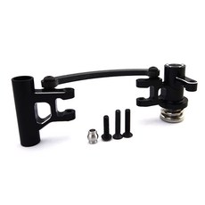 핫레이싱 TE48G01 Aluminum/CF Steering Bellcranks and Draglink, BK, 1세트