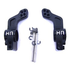 hot-racing SLF2201 鋁製後輪轂支架 0 度庫存 1PR 套組, BK, 1套