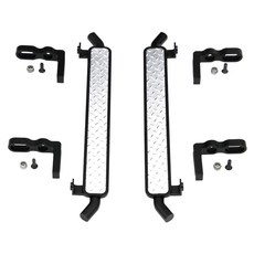 hot-racing TRXF33DP01 鋁鑽石岩石導軌側踏板 1PR 套組 14p, BK, 1套