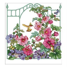 zkf十字繡DIY套組套組花柵ZKF441, 混色, 1套