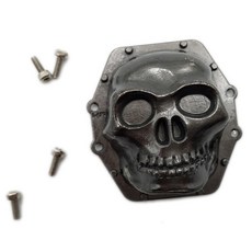 핫레이싱 Metal Skull AR60 Diff Cover Yeti Wraith AX10, BK Chrome, 1세트