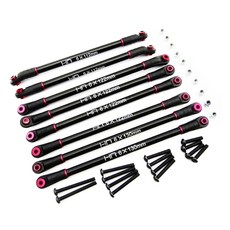 HOTRACING SCX313TL01 鋁製 4 連桿四連桿組，適用於 12.3 英寸 313 毫米 32p, BK, 1套