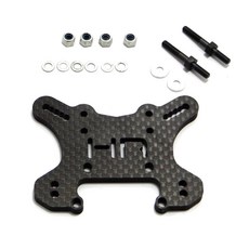 hot-racing SCTE28G 前碳纖維減震塔，帶減震架套件, BK, 1套