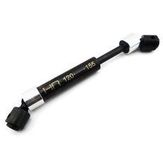 hot-racing 鋼製中心驅動軸 120~155mm, BK, 1個