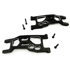 hot-racing YET5501 鋁製前懸架控制臂 1PR 套組, BK, 1套