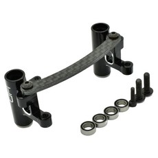 hot-racing OFE48G01 鋁和碳纖維轉向系統，帶軸承, BK, 1套