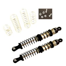 hot-racing 鋁製 126mm 雙彈簧減震 1PR 套組, BK, 1套