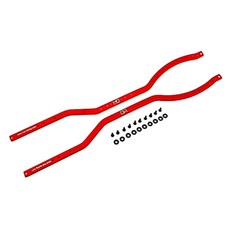 HOTRACING SCX14E02 紅色底盤導軌橙色口音 Scx-10 SCX2 1PR 套裝, R, 1套