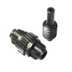 hot-racing 輕鋼軸蝸輪 2 件套, BK, 1套