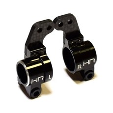 핫레이싱 SCTE22G01 Aluminum Rear Hubs W/ CF Link Mounts 1PR 세트, BK, 1세트