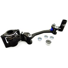 hot-racing YET48G01 鋁石墨轉向曲柄 5p, BK, 1套