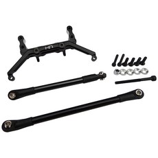 hot-racing SCXT24AM01 黑色鋁軸伺服支架 SCX 2 15p, BK, 1套