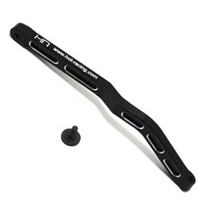 핫레이싱 SCTE1301 Rear Long Aluminum Chassis Brace Losi SCTE 1.0 세트, BK, 1세트