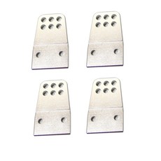 핫레이싱 Silver Aluminum Shock Mounting Brackets 4p세트, S, 1세트