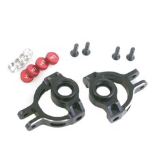 hot-racing 黑色鋁製轉向節爬行器 1PR, BK, 1套
