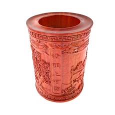 BITONG四君子系列紅檀木筆筒 BT031, 1個