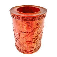 BITONG四君子系列紅檀木筆筒 BT037, 1個