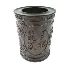 BITONG四君子系列黑檀木筆筒 BT024, 1個