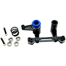 핫레이싱 Aluminum Servo Saver Bellcrank Steering 8p 세트, BK, 1세트