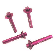 hot-racing RC7363 HPI Hellfire 紫色旋轉彈簧加載身體柱 4p, 磷, 1套