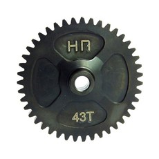 HOTRACING 鋼 43T Mod 1 正齒輪 Savage Flux/X/XL, BK, 1個