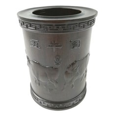 BITONG四君子系列黑檀木筆筒 BT023, 1個