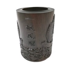 BITONG四君子系列黑檀木筆筒 BT016, 1個