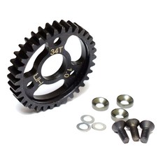 핫레이싱 SRVO434 Steel Spur Gear (34T 1.0 Mod), BK, 1세트