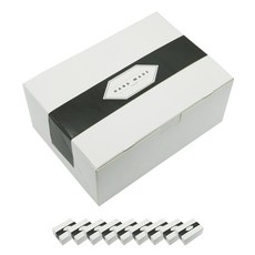 Donna&deco 一鍵式白色大號便當盒 10入 + 六角形手作腰封 10入, 1套