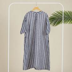 맘스포유 세로 줄 마 남방 임산부 원피스