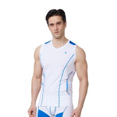 GearX 男式運動加無袖 V 領 T恤06