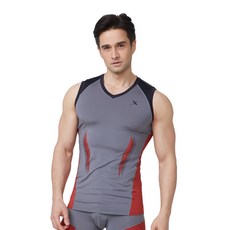 GearX 男式運動加無袖 V 領 T恤04