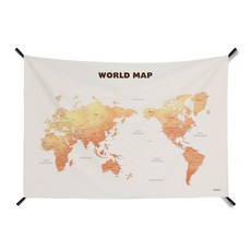 abundance 世界地圖織物掛毯 GM 423009, 1個