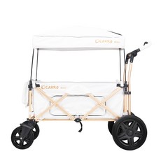 까로 디럭스형 유아 웨건 유모차 프리미엄 W501, 화이트가죽