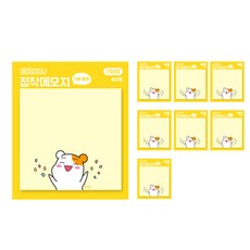 아이비스 에비츄 점착 메모지 EB 8p 세트, 랜덤 발송, 1세트
