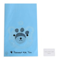 餅乾動物包裝袋熊 100入+貼紙 100入, 1套